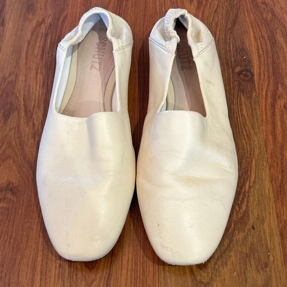 Schultz cream ballet flats leather  7.5 - Picture 1 of 6
